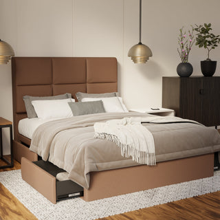 Caspian Fabric Drawer Bed Frame (Water Repellent & Pet friendly) By Esteller
