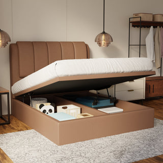 Asteron Fabric Storage Bed Frame (Water Repellent & Pet Friendly)