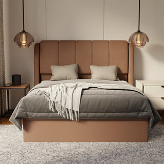 Brinley Fabric Storage Bed Frame (Water Repellent & Pet Friendly)