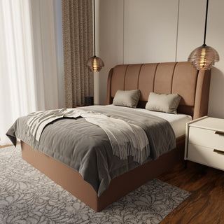 Brinley Fabric Storage Bed Frame (Water Repellent & Pet Friendly)
