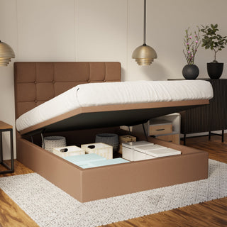 Elara Fabric Storage Bed Frame (Water Repellent & Pet Friendly) By Esteller