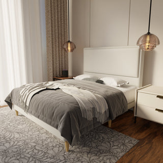 Shiro Fabric Bed Frame (Water Repellent & Pet friendly) by Esteller