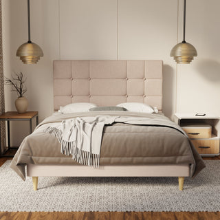 Elara Fabric Bed Frame (Water Repellent & Pet friendly) By Esteller