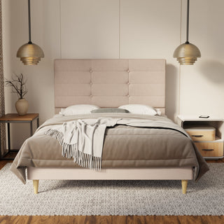 Kaelen Fabric Bed Frame (Water Repellent & Pet friendly) By Esteller