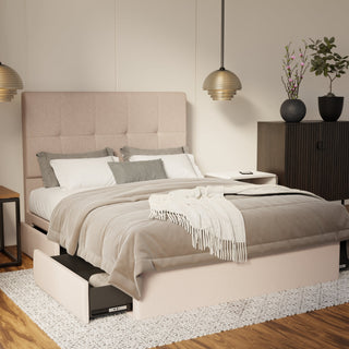 Marlowe Fabric Drawer Bed Frame (Water Repellent & Pet Friendly) By Esteller