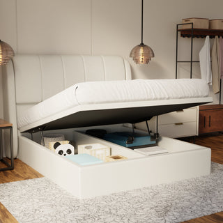 Brinley Fabric Storage Bed Frame (Water Repellent & Pet Friendly)