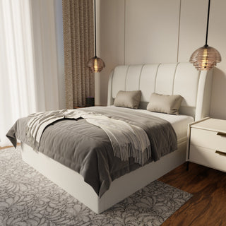 Brinley Fabric Storage Bed Frame (Water Repellent & Pet Friendly)