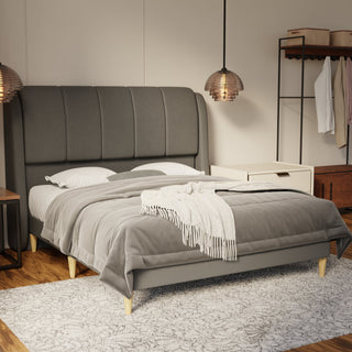 Brinley Fabric Bed Frame (Water Repellent & Pet friendly)