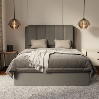 Asteron Fabric Storage Bed Frame (Water Repellent & Pet Friendly)