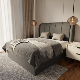 Brinley Fabric Storage Bed Frame (Water Repellent & Pet Friendly)
