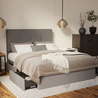 Lyra Fabric Drawer Bed Frame (Water Repellent & Pet Friendly) By Esteller