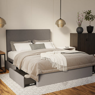 Kira Fabric Drawer Bed Frame (Water Repellent & Pet Friendly) By Esteller