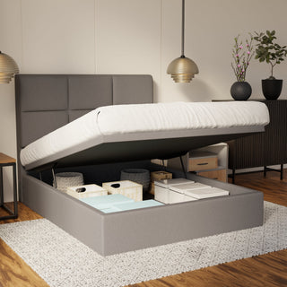 Caspian Fabric Storage Bed Frame (Water Repellent & Pet Friendly) By Esteller