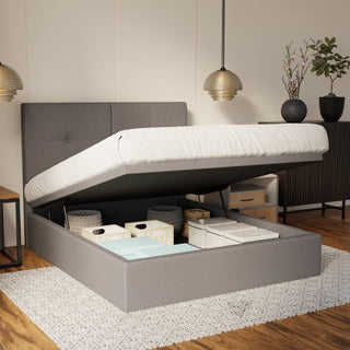 Rylan Fabric Storage Bed Frame (Water Repellent & Pet Friendly) By Esteller
