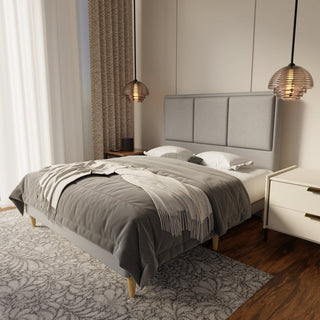 Velmira Fabric Bed Frame (Water Repellent & Pet friendly) by Esteller
