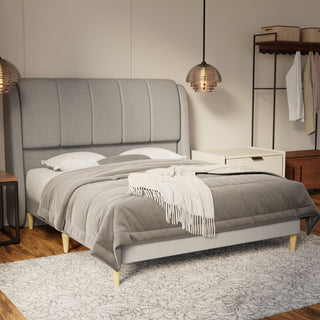 Brinley Fabric Bed Frame (Water Repellent & Pet friendly)
