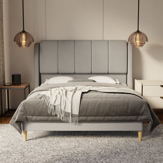 Brinley Fabric Bed Frame (Water Repellent & Pet friendly)