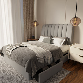 Trevino Fabric Drawer Bed Frame (Water Repellent & Pet friendly)