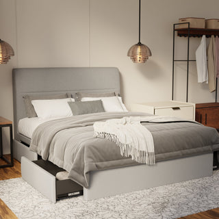 Lysara Fabric Drawer Bed Frame (Water Repellent & Pet friendly)