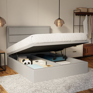 Zorvain Fabric Storage Bed Frame (Water Repellent & Pet Friendly)