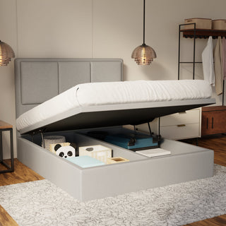 Velmira Fabric Storage Bed Frame (Water Repellent & Pet Friendly)