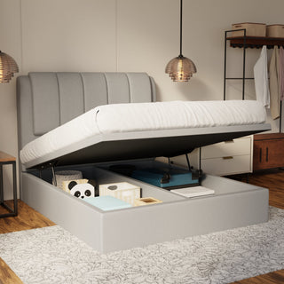 Asteron Fabric Storage Bed Frame (Water Repellent & Pet Friendly)