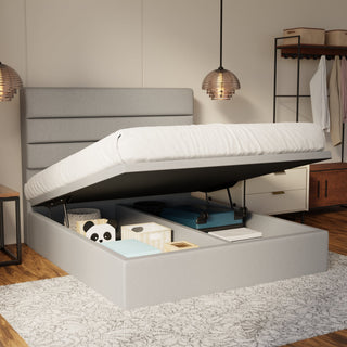 Corlune Fabric Storage Bed Frame (Water Repellent & Pet Friendly)