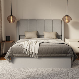 Brinley Fabric Storage Bed Frame (Water Repellent & Pet Friendly)