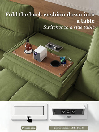 Fold-down island table