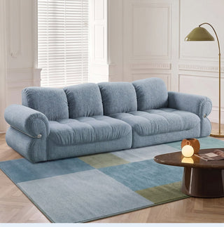 Tufted fabric sofa bed