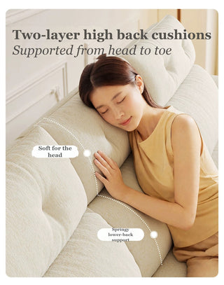 Two-layer high back cushions