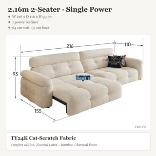 2.16m 2-Seater · Single Power