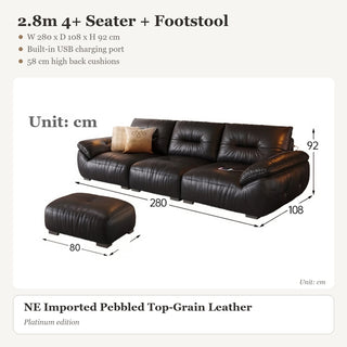 2.8m 4+ Seater + Footstool