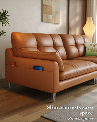 Slim armrests save space