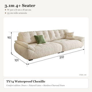 3.1m 4+ Seater