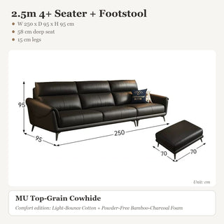 2.5m 4+ Seater + Footstool