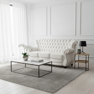 Fedora Chesterfield Highback Premium Leather Sofa