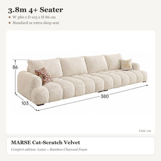 3.8m 4+ Seater
