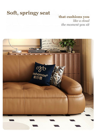 Soft, springy seat
