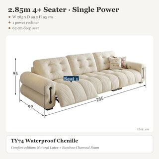 2.85m 4+ Seater · Single Power