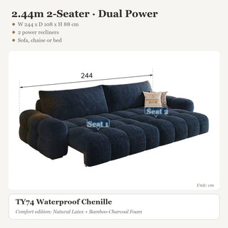 2.44m 2-Seater · Dual Power