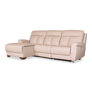 Finley L-Shaped Leather Recliner (Electric) Singapore