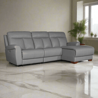 Finley L-Shaped Leather Recliner (Electric) Singapore