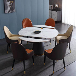 Frederica II Sintered Stone Extendable Dining Table Singapore