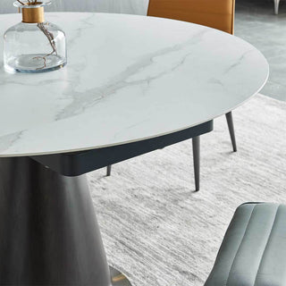 Frederica Sintered Stone Extendable Dining Table (135cm/140cm/150cm) Singapore