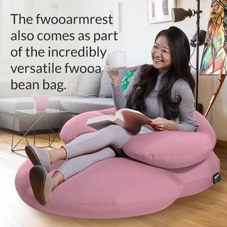 the fwooarmrest – versatile spandex bean bag armrest by doob