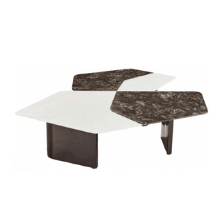 Gabriella Cultured Marble Nesting Coffee Table Singapore