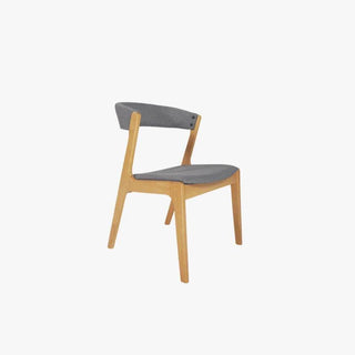 Gail Grey Fabric Wooden Dining Chair Singapore