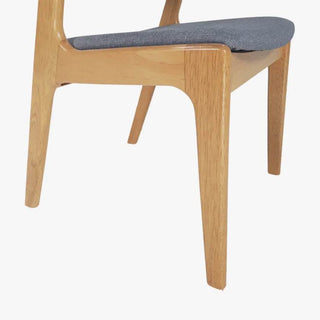 Gail Grey Fabric Wooden Dining Chair Singapore