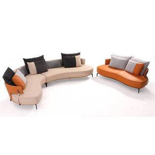 Galileo Genuine Leather Loveseat Sofa by Chattel Singapore